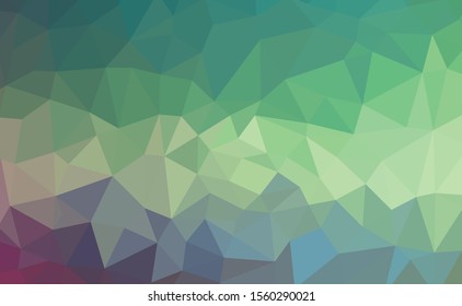 Light Green vector polygon abstract backdrop. Polygonal abstract vector with gradient. Textured pattern for your backgrounds