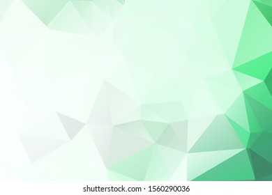 Light Green vector polygon abstract backdrop. Polygonal abstract vector with gradient. Textured pattern for your backgrounds