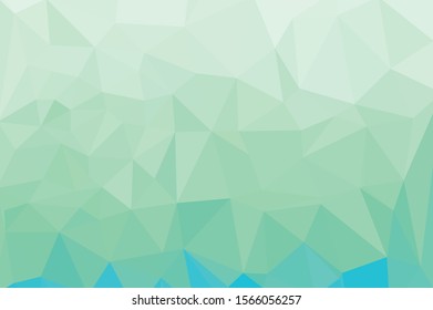 Light Green vector polygon abstract backdrop. Polygonal abstract vector with gradient. Textured pattern for your backgrounds