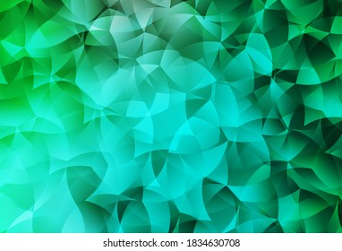 Light Green vector polygon abstract background. Polygonal abstract illustration with gradient. A new texture for your web site.
