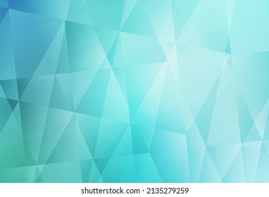 Light Green vector polygon abstract background. Modern abstract illustration with triangles. Polygonal design for your web site.