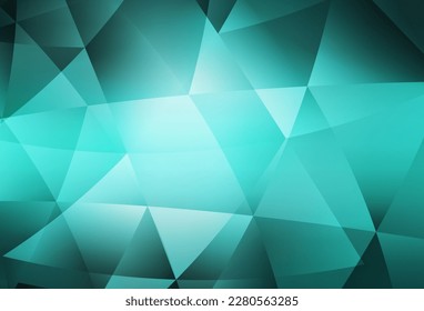 Light Green vector polygon abstract backdrop. A completely new color illustration in a polygonal style. Brand new design for your business.