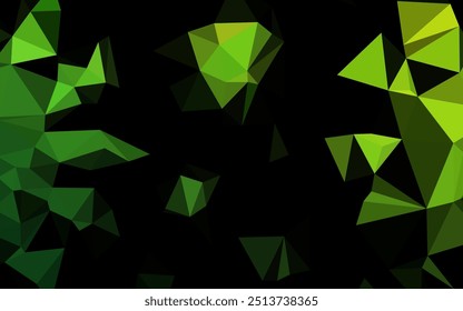 Light Green vector polygon abstract layout. A sample with polygonal shapes. Polygonal design for your web site.