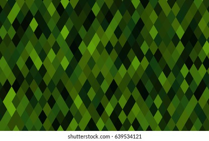 Light Green vector polygon abstract pattern. Brand-new colored illustration in blurry style with gradient. The best triangular design for your business.