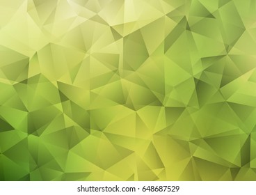 Light Green vector polygon abstract background. An elegant bright illustration with gradient. The template can be used as a background for cell phones.