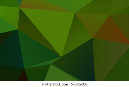 Light Green vector polygon abstract pattern. Colorful abstract illustration with gradient. Brand-new style for your business design.