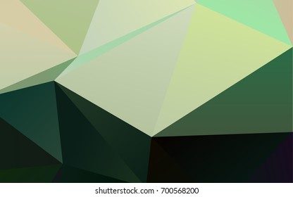 Light Green vector polygon abstract background. Modern geometrical abstract illustration with gradient. The textured pattern can be used for background.