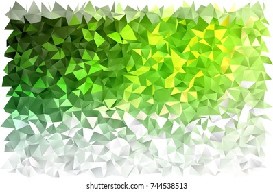 Light Green vector polygon abstract background. Shining illustration, which consist of triangles. The best triangular design for your business.