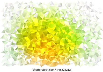 Light Green vector polygon abstract background. Creative geometric illustration in Origami style with gradient. The completely new template can be used for your brand book.