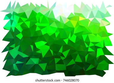 Light Green vector polygon abstract background. Colorful illustration in abstract style with gradient. A new texture for your design.