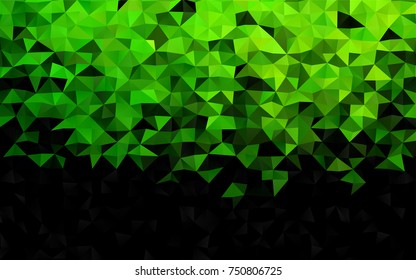 Light Green vector polygon abstract background. A vague abstract illustration with gradient. Brand-new design for your business.