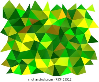 Light Green vector polygon abstract background. An elegant bright illustration with gradient. Brand-new design for your business.