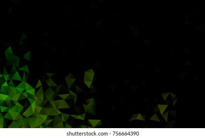 Light Green vector polygon abstract template. Triangular geometric sample with gradient.  The completely new template can be used for your brand book.