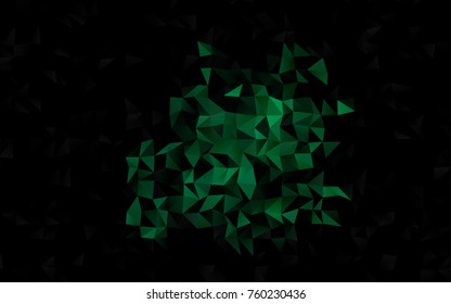 Light Green vector polygon abstract pattern. A completely new color illustration in a vague style. The elegant pattern can be used as part of a brand book.
