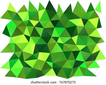 Light Green vector polygon abstract background. Glitter abstract illustration with an elegant design. The completely new template can be used for your brand book.