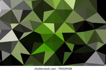 Light Green vector polygon abstract pattern. Shining colored illustration in a brand-new style. A completely new design for your business.