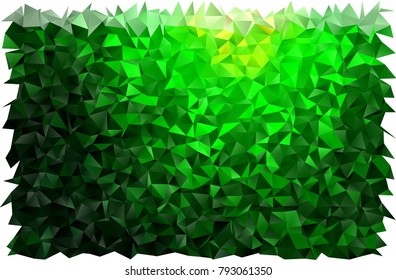 Light Green vector polygon abstract pattern. Glitter abstract illustration with an elegant design. A completely new template for your business design.