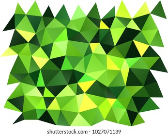 Light Green vector polygonal background. Shining illustration, which consist of triangles. The textured pattern can be used for background.