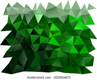 Light Green vector polygonal background. A vague abstract illustration with gradient. Brand-new design for your business.