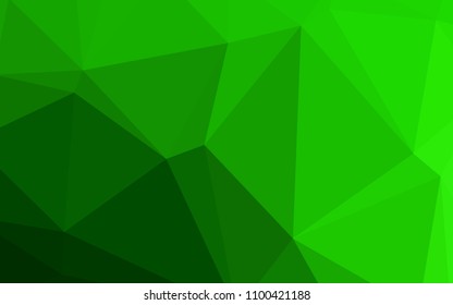 Light Green vector polygonal background. Colorful illustration in polygonal style with gradient. A completely new template for your business design.