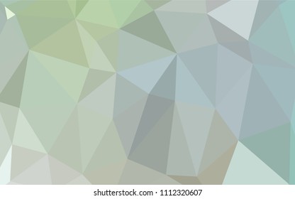 Light Green vector polygonal background. A completely new color illustration in a  polygonal style. That new template can be used for your brand book.