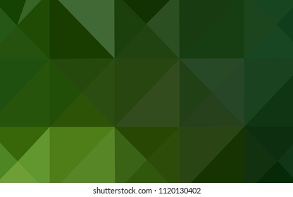 Light Green vector polygonal background. Geometric illustration in Origami style with gradient.  A new texture for your design.
