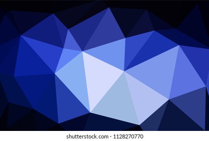 Light Green vector polygonal background. A sample with polygonal shapes. Template for cell phone's backgrounds.