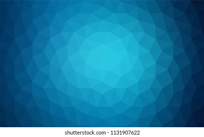 Light Green vector polygonal background. Creative illustration in halftone style with triangles. Best triangular design for your business.