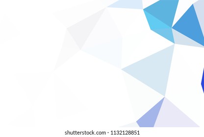 Light Green vector polygonal background. Geometric illustration in Origami style with gradient.  Polygonal design for your web site.