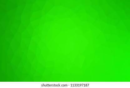 Light Green vector polygonal background. Colorful abstract illustration with triangles. Template for cell phone's backgrounds.