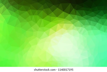 Light Green vector polygonal background. Modern abstract illustration with triangles. A new texture for your web site.