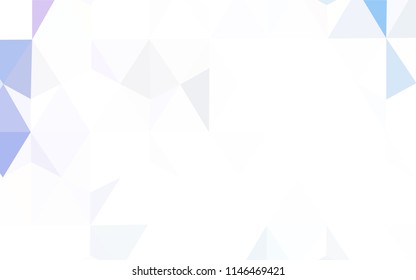 Light Green vector polygonal background. Creative illustration in halftone style with triangles. Brand new style for your business design.