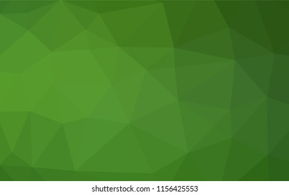 Light Green vector polygonal background. Modern geometrical abstract illustration with gradient. A completely new design for your business.