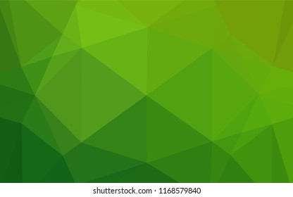 Light Green vector polygonal background. Colorful illustration in abstract style with gradient. A new texture for your design.