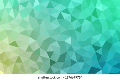 Light Green vector polygonal background. Elegant bright polygonal illustration with gradient. Template for cell phone's backgrounds.