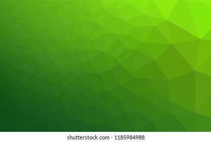 Light Green vector polygonal background. Colorful illustration in abstract style with gradient. The textured pattern can be used for background.