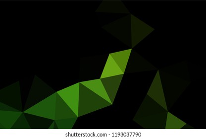Light Green vector polygonal background. Geometric illustration in Origami style with gradient.  A completely new design for your business.