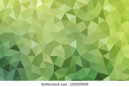 Light Green vector polygonal background. Geometric illustration in Origami style with gradient.  Pattern for a brand book's backdrop.