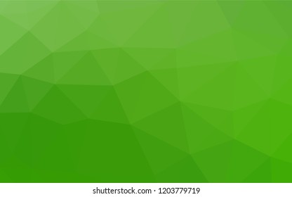 Light Green vector polygonal background. Colorful illustration in abstract style with gradient. Brand new style for your business design.