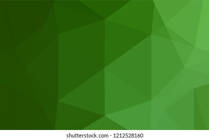 Light Green vector polygonal background. Shining colored illustration in a Brand new style. The completely new template can be used for your brand book.