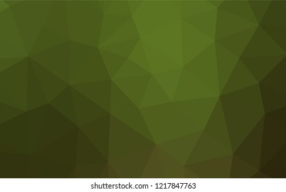 Light Green vector polygonal background. Creative geometric illustration in Origami style with gradient. The polygonal design can be used for your web site.