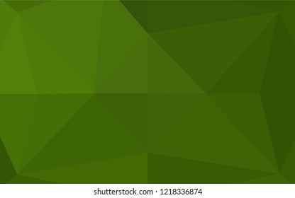 Light Green vector polygonal background. Brand new colored illustration in blurry style with gradient. A new texture for your design.