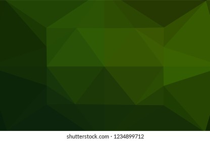 Light Green vector polygonal background. A vague abstract illustration with gradient. A new texture for your design.