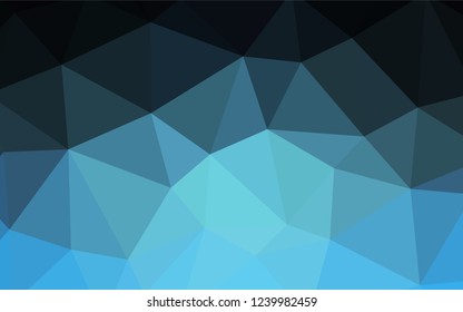 Light Green vector polygonal background. Glitter abstract illustration with an elegant triangles. Completely new template for your banner.