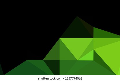 Light Green vector polygonal background. A sample with polygonal shapes. A completely new template for your business design.