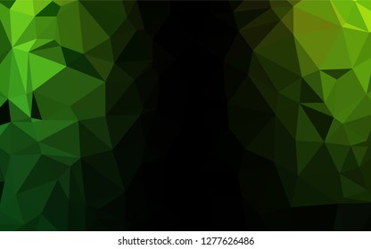 Light Green vector polygonal background. Creative geometric illustration in Origami style with gradient. The elegant pattern can be used as part of a brand book.