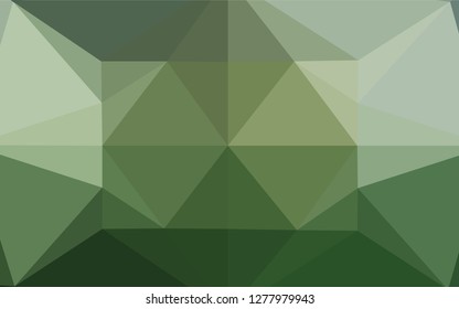 Light Green vector polygonal background. Glitter abstract illustration with an elegant design. Brand new design for your business.