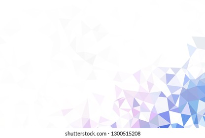 Light Green vector polygonal background. Colorful abstract illustration with triangles. Completely new template for your banner.