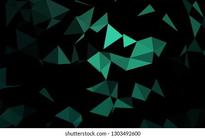 Light Green vector polygonal background. Colorful abstract illustration with gradient. Brand new style for your business design.