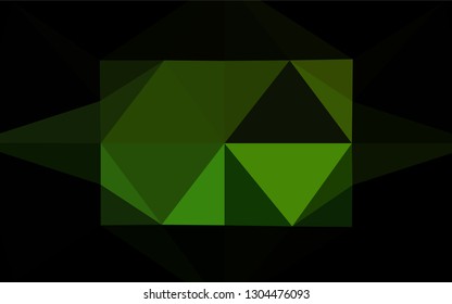 Light Green vector polygonal background. Creative geometric illustration in Origami style with gradient. The completely new template can be used for your brand book.